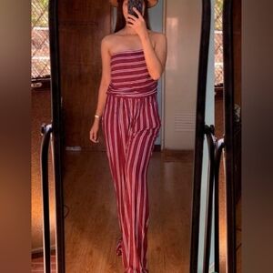 Rue21 Striped Tube Jumpsuit